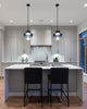 Trinity 13-in Black/Smoked LED Pendant