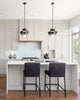 Trinity 13-in Black/Smoked LED Pendant