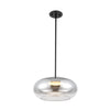 Trinity 14-in Black/Chrome LED Pendant