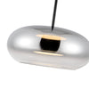 Trinity 14-in Black/Chrome LED Pendant