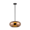 Trinity 14-in Black/Copper LED Pendant