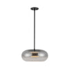 Trinity 14-in Black/Smoked LED Pendant
