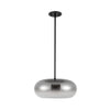 Trinity 14-in Black/Smoked LED Pendant