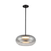 Trinity 14-in Black/Smoked LED Pendant