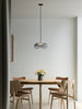 Trinity 14-in Black/Chrome LED Pendant