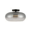 Trinity 14-in Black/Smoked LED Semi Flush Mount