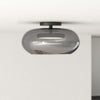 Trinity 14-in Black/Smoked LED Semi Flush Mount