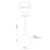 Monae 7-in White Trilo Track Pendant