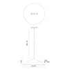 Luiz 15-in White Trilo Track Pendant