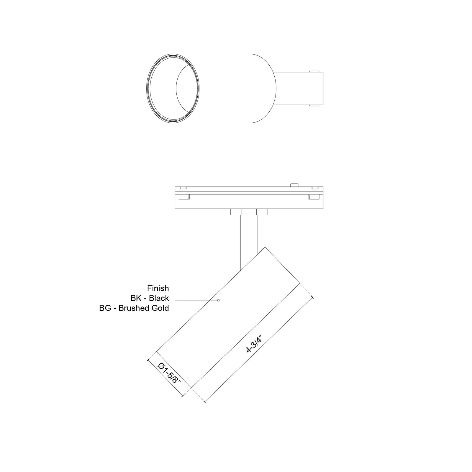 Paolo 14-in White Trilo Track Directional Light