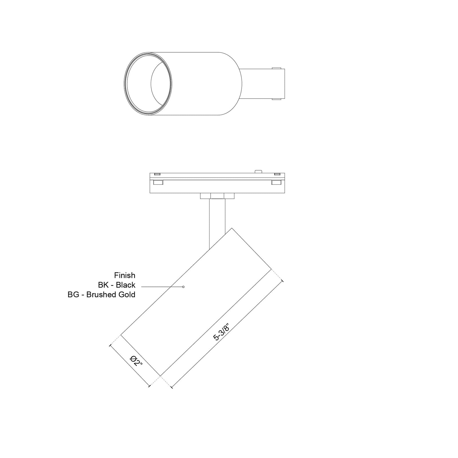 Paolo 25-in White Trilo Track Directional Light