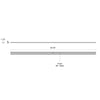 Trilo Track 39-in Black Trilo Track Rail