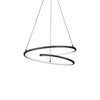 Twist 19-in Black LED Pendant