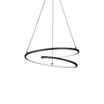 Twist 19-in Black LED Pendant