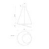 Twist 19-in Antique Brass LED Pendant