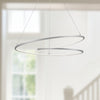 Twist 32-in Antique Silver LED Pendant