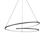 Twist 32-in Black LED Pendant