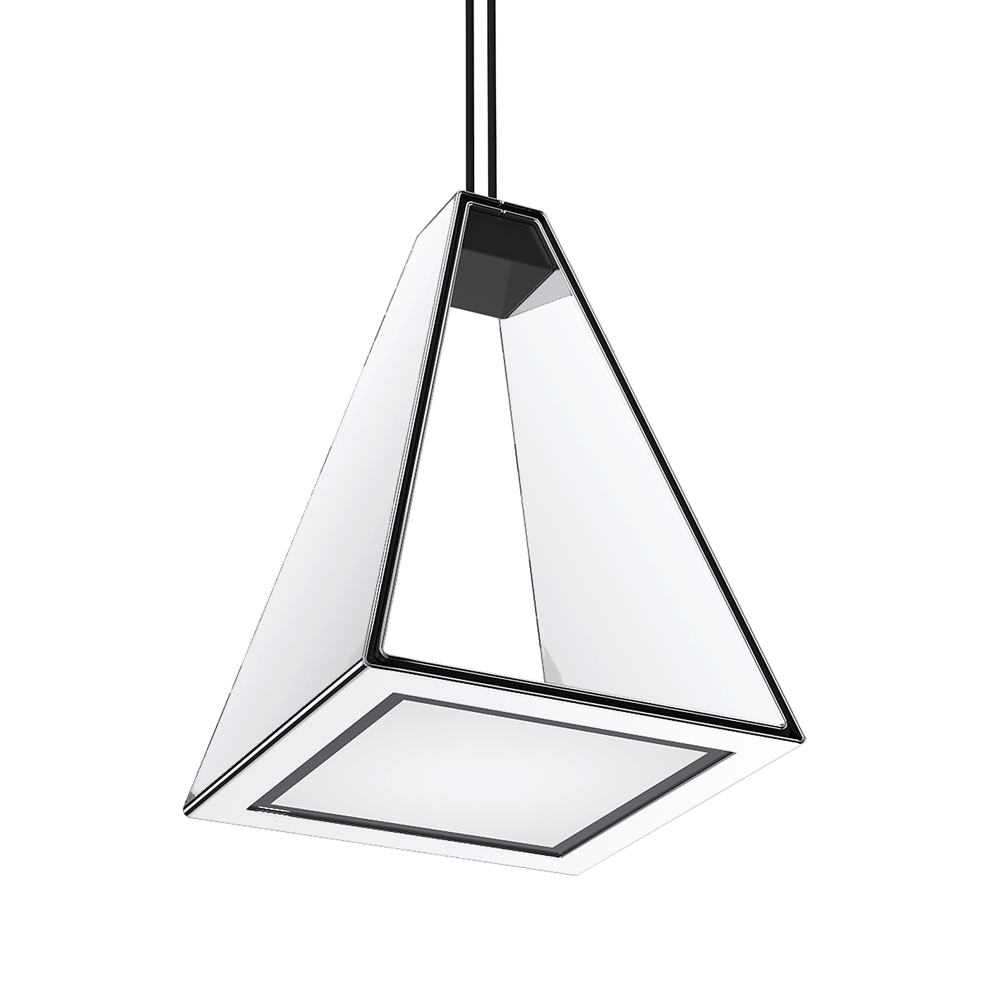 Tria 5" Single Pendant - White