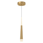 Ultra 2-in Brushed Gold LED Pendant