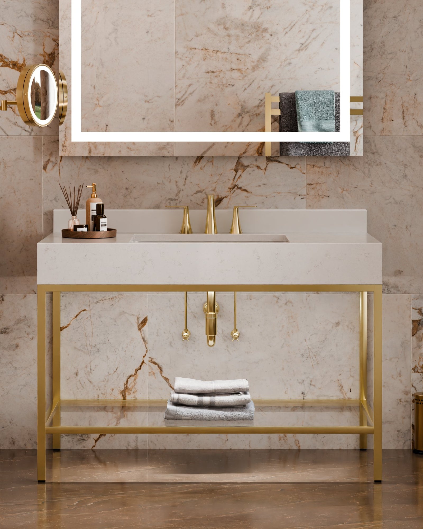 Unity™ 48 x 36 x 2 LED Lighted Mirror — View 2