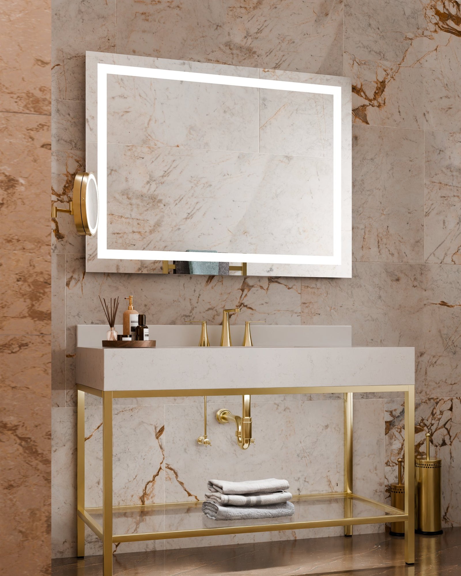 Unity™ 48 x 36 x 2 LED Lighted Mirror — View 3