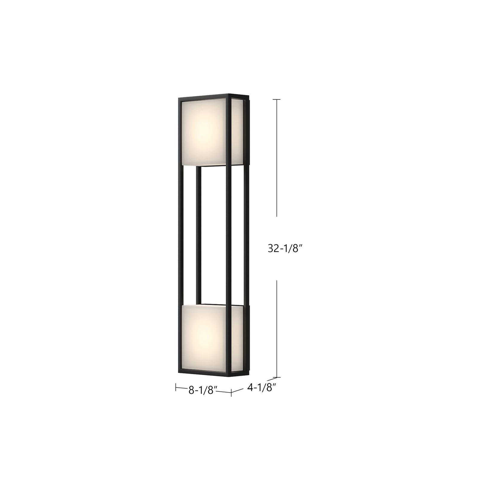 Vail 32-in Black LED Exterior Wall Sconce