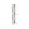Vail 55-in Black LED Exterior Wall Sconce