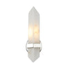 Valencia 5-in Polished Nickel/Alabaster 1 Light Wall/Vanity