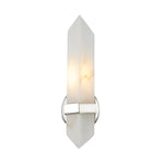 Valencia 5-in Polished Nickel/Alabaster 1 Light Wall/Vanity
