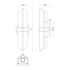Valencia 15-in Polished Nickel/Alabaster 2 Lights Wall/Vanity