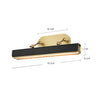 Valise Picture 20-in Aged Nickel/Tuxedo Leather LED Wall/Picture Light