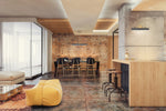 Valise 20-in Vintage Brass/Tuxedo Leather LED Wall/Vanity