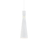 Vanderbilt 6-in White With Gold Detail 1 Light Pendant