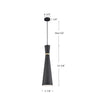 Vanderbilt 6-in White With Gold Detail 1 Light Pendant