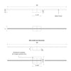 Vega Minor 36-in White LED Wall Sconce