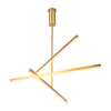 Vega 45-in Brushed Gold LED Chandeliers