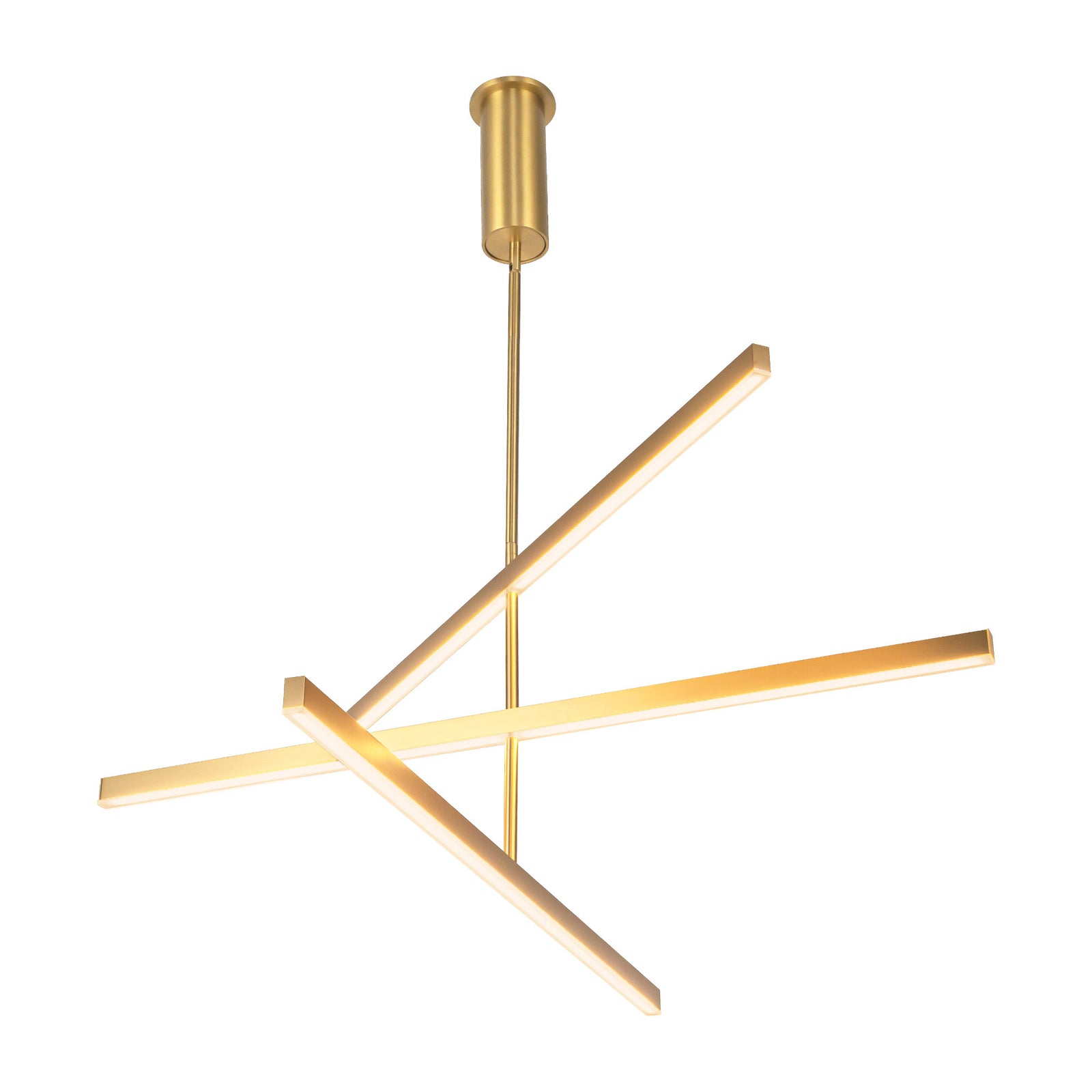 Vega 45-in Brushed Gold LED Chandeliers