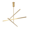 Vega 45-in Brushed Gold LED Chandeliers