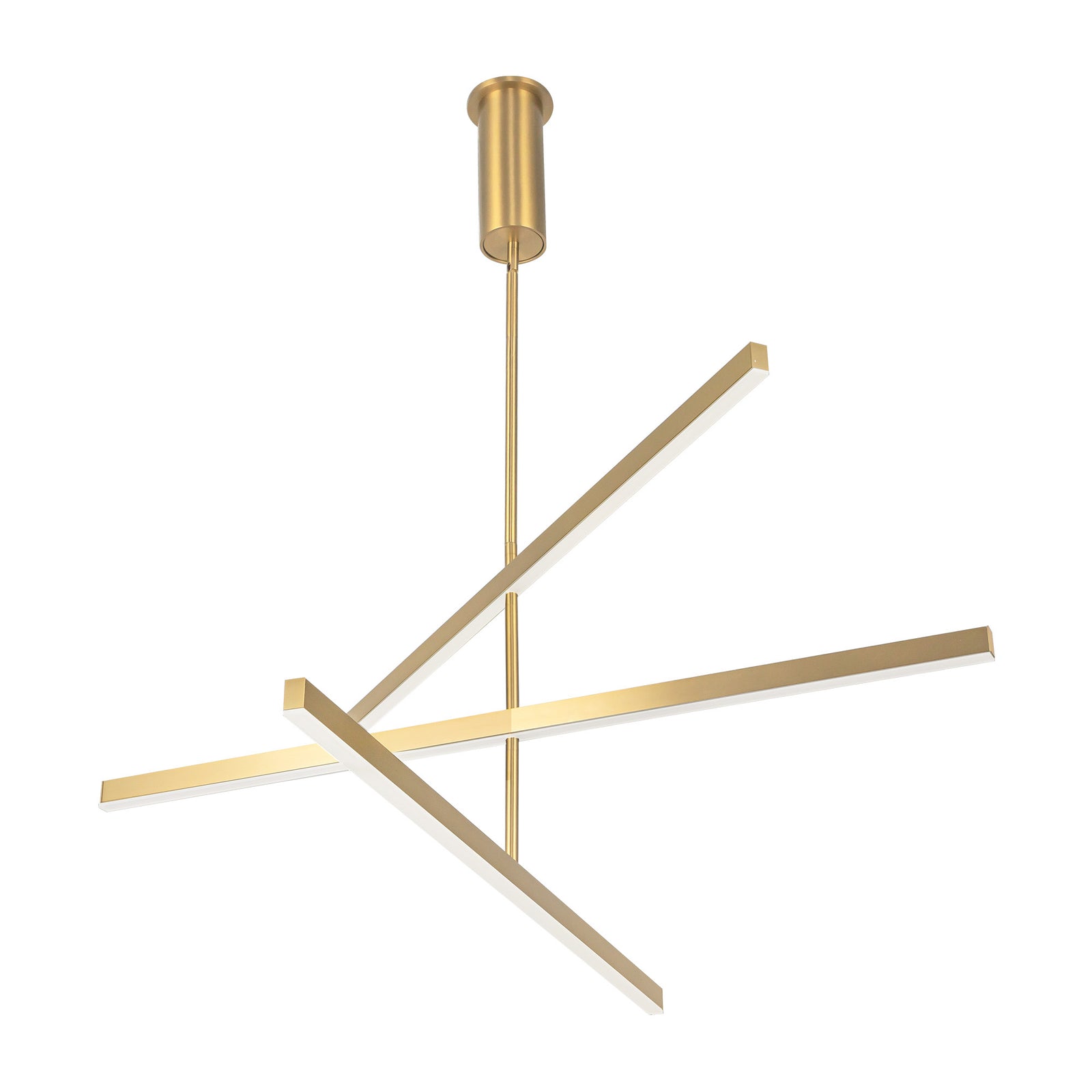 Vega 45-in Brushed Gold LED Chandeliers