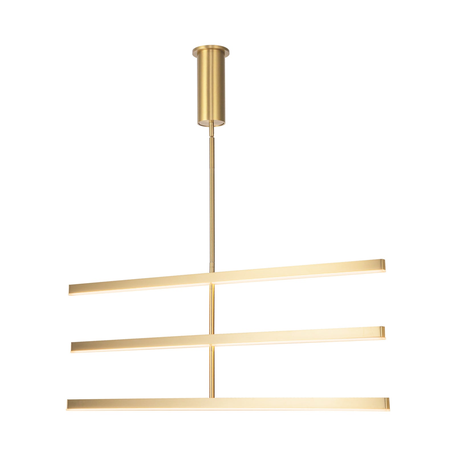 Vega 45-in Brushed Gold LED Chandeliers
