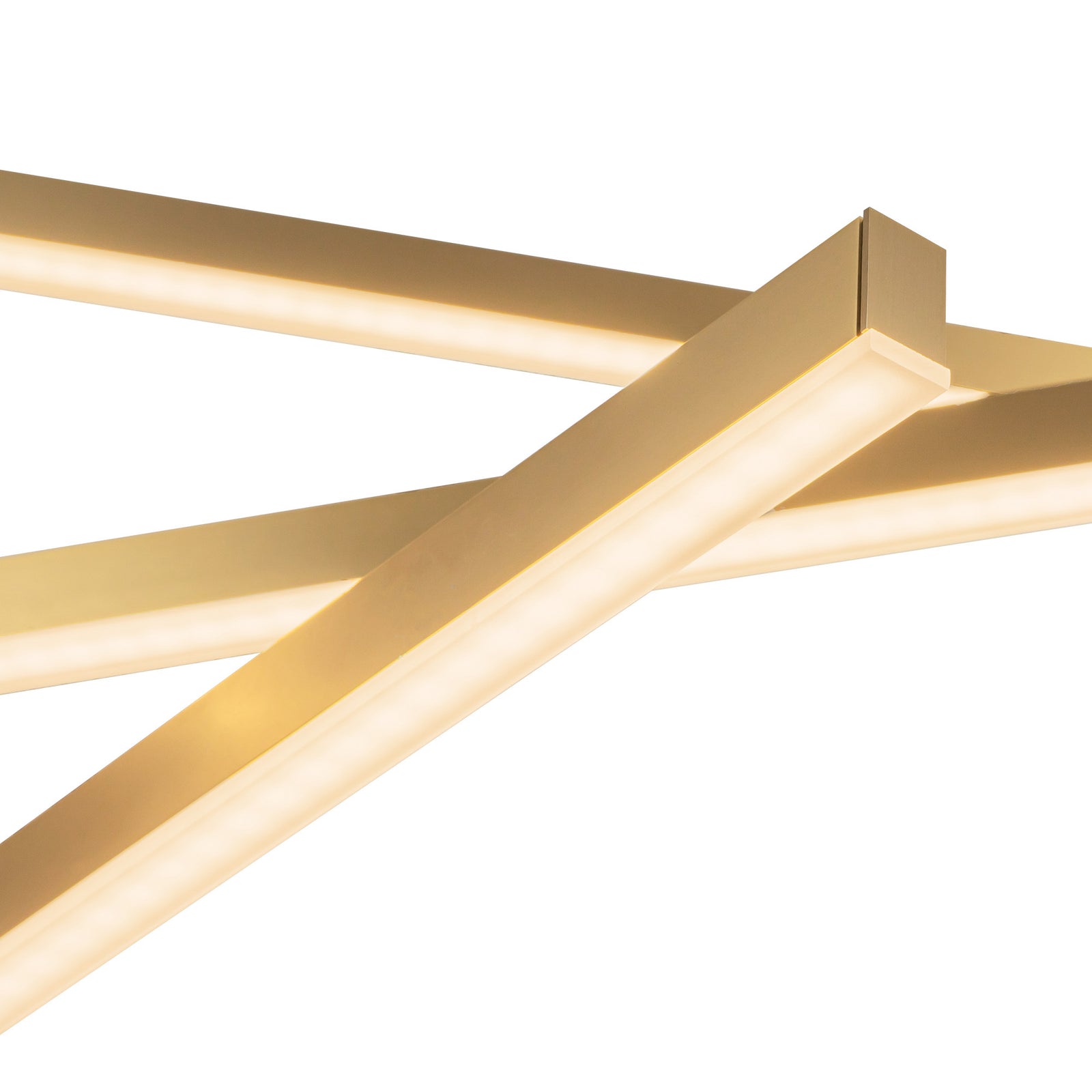 Vega 45-in Brushed Gold LED Chandeliers