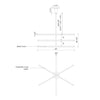 Vega 45-in Brushed Gold LED Chandeliers
