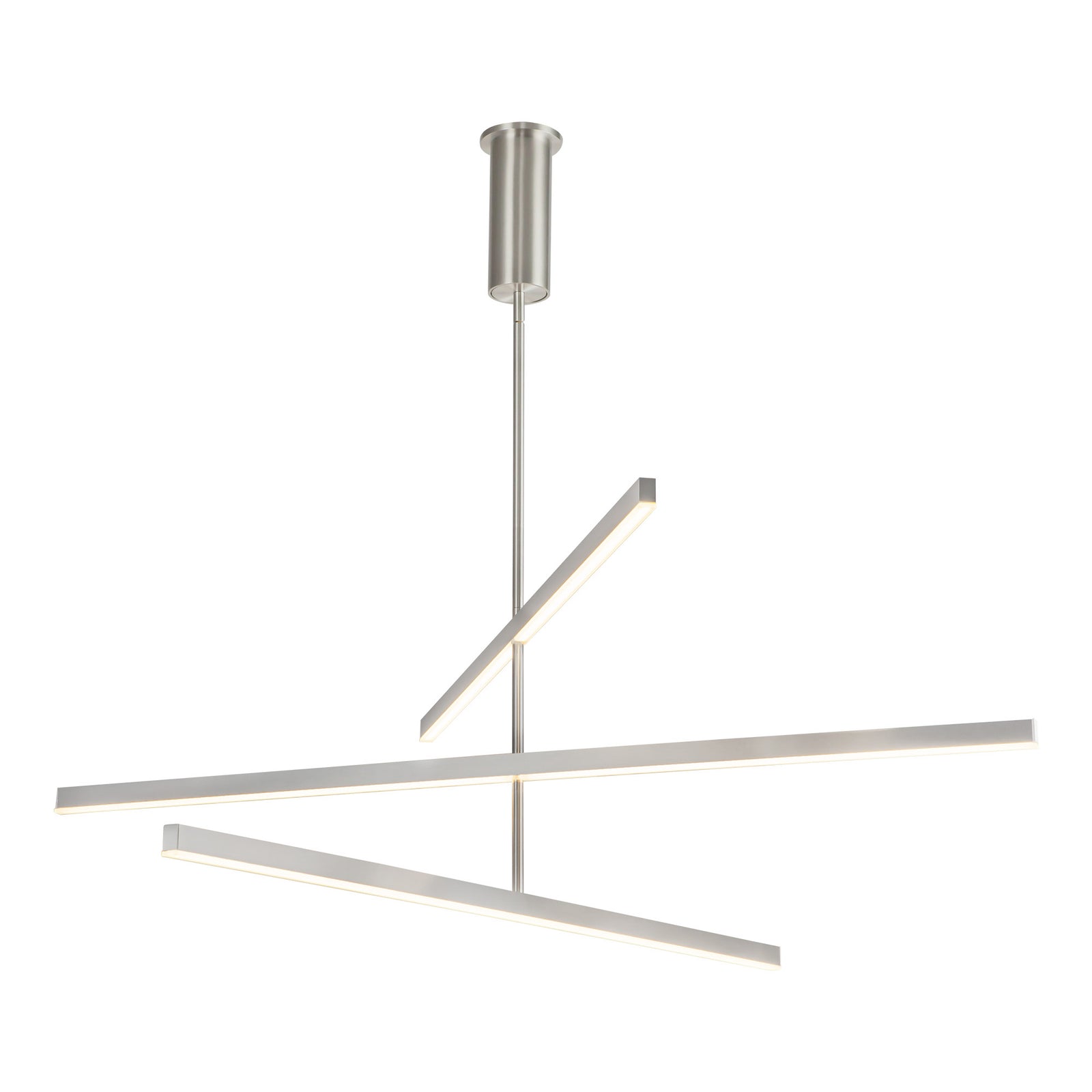 Vega 56-in Brushed Nickel LED Chandeliers