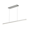 Vega 45-in Brushed Nickel LED Linear Pendant