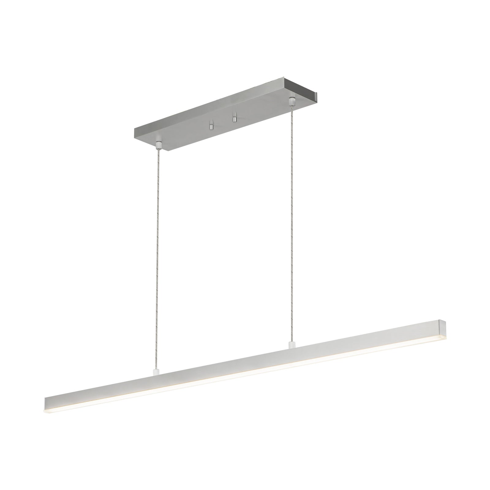 Vega 45-in Brushed Nickel LED Linear Pendant