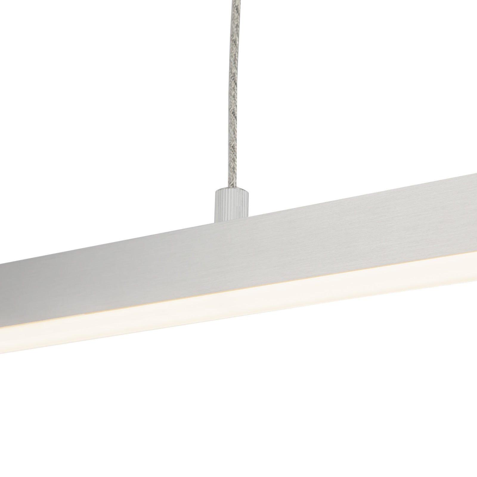 Vega 45-in Brushed Nickel LED Linear Pendant