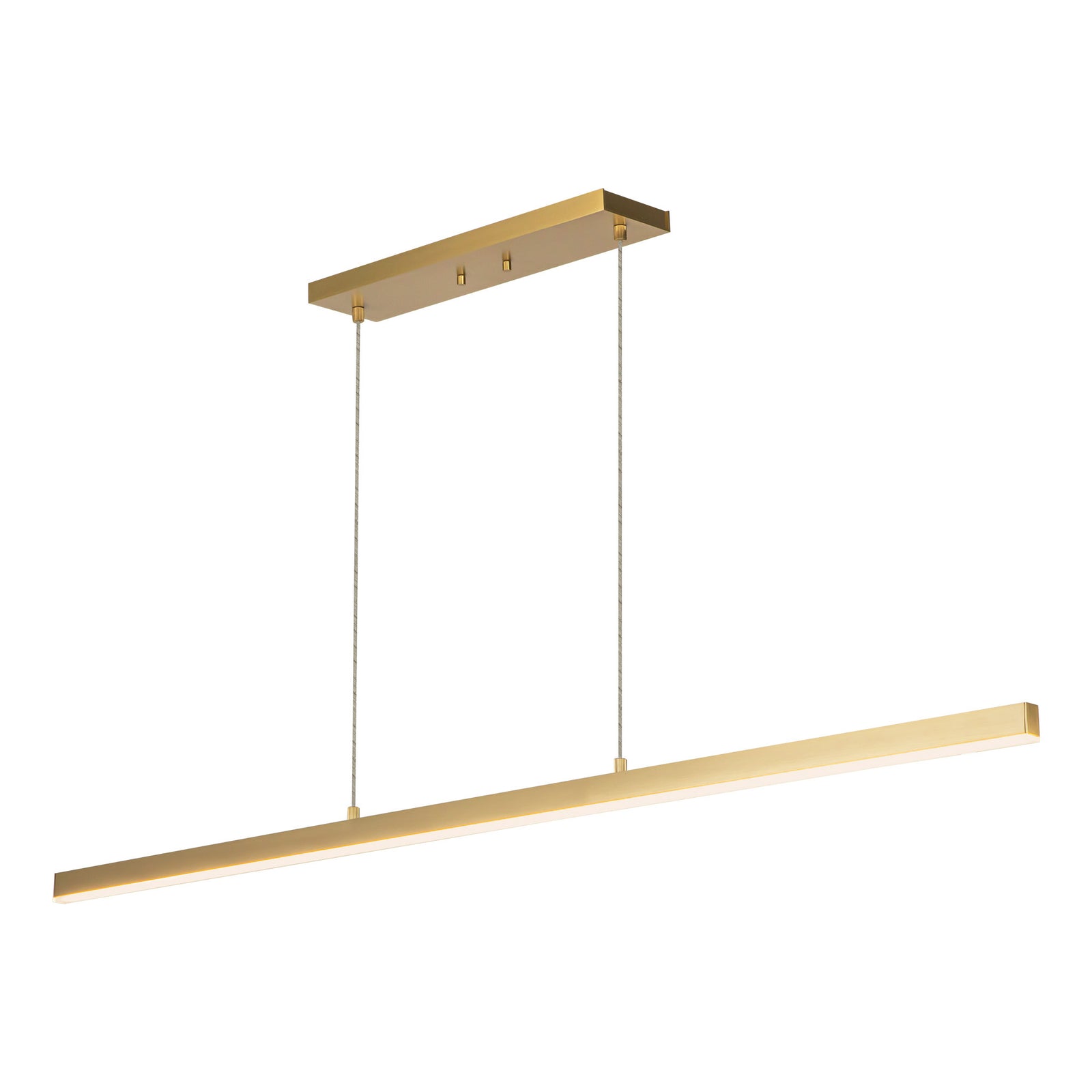Vega 56-in Brushed Gold LED Linear Pendant