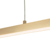Vega 56-in Brushed Gold LED Linear Pendant