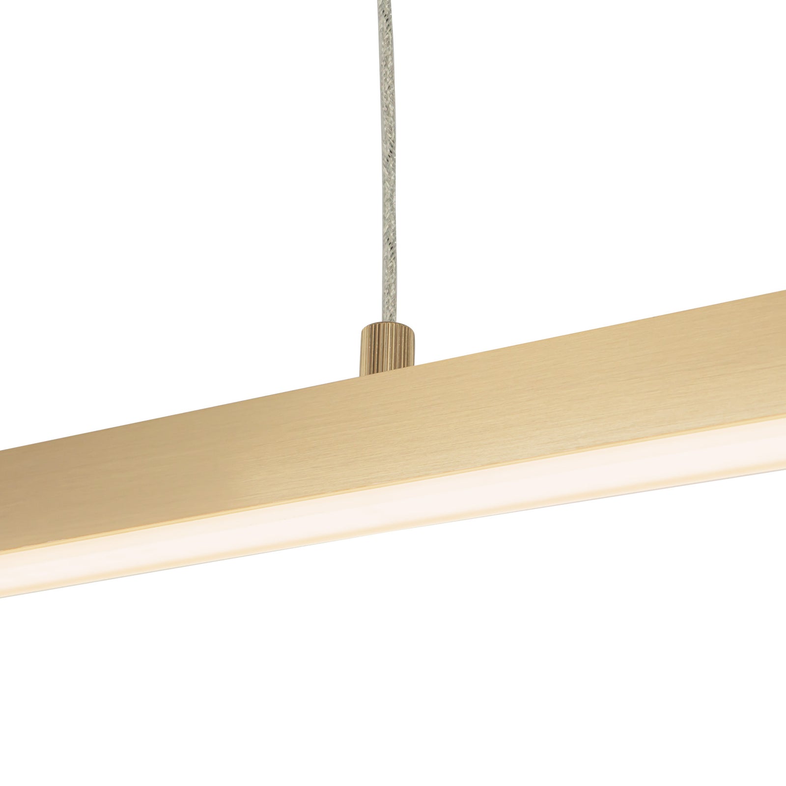 Vega 56-in Brushed Gold LED Linear Pendant