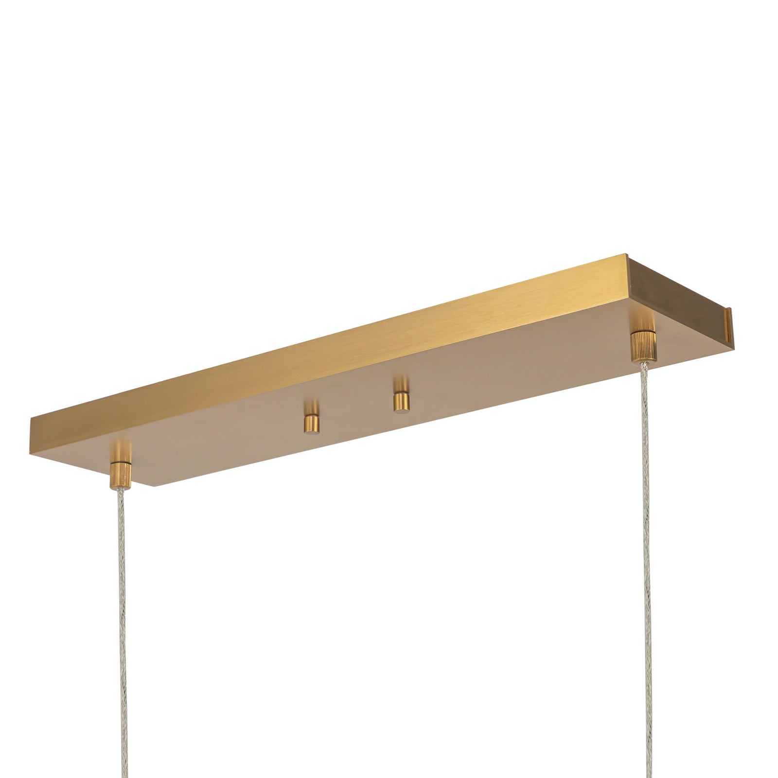 Vega 56-in Brushed Gold LED Linear Pendant